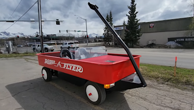 Buy This Massive Radio Flyer Wagon Built From An Old Pickup For Your Inner Child