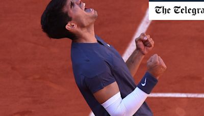Carlos Alcaraz outlasts Jannik Sinner in five set thriller to reach French Open final
