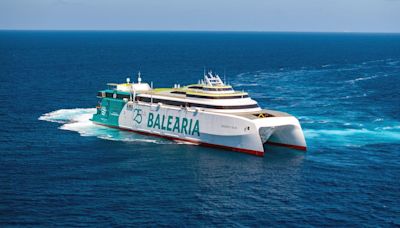 Baleària incorpora el segundo ‘fast ferry’ del mundo con motores duales a gas a la ruta Barcelona-Mallorca-Menorca