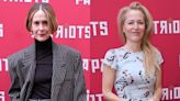 Sarah Paulson Wears Oversize Marc Jacobs Suit, Gillian Anderson Dons Floral Midi Dress and More at ‘Patriots’ Broadway Opening...