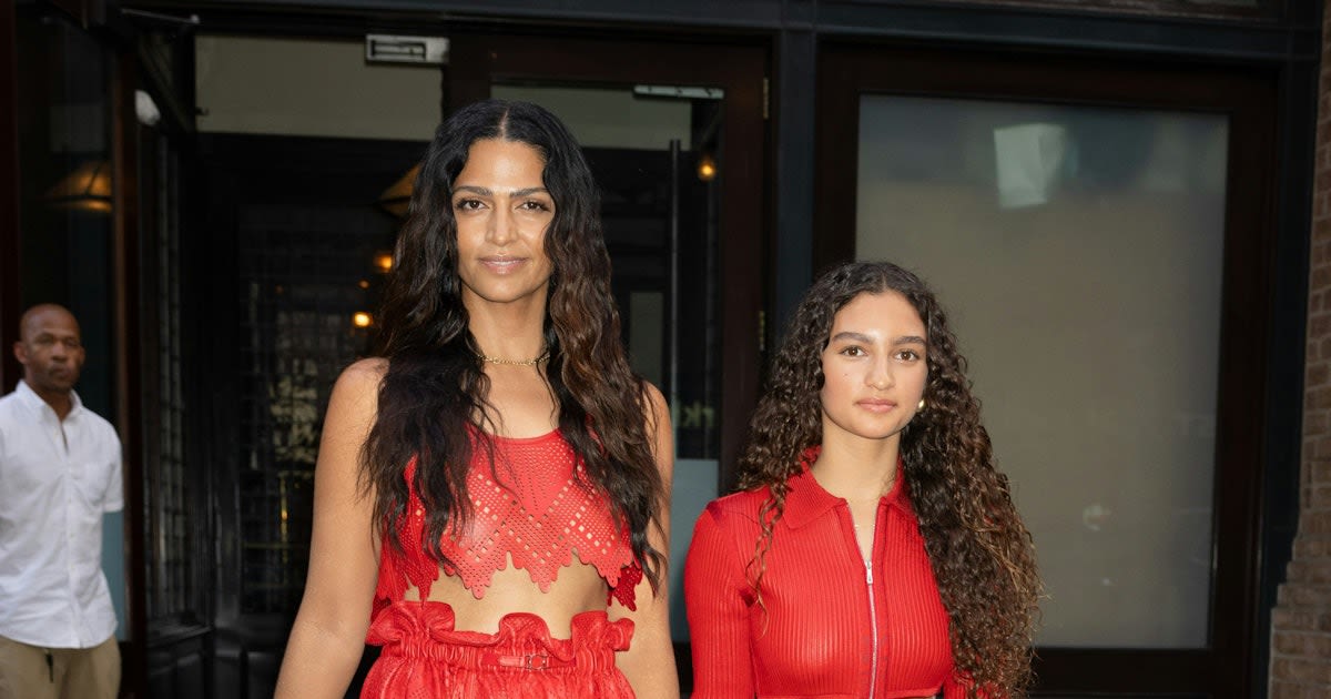 Matthew McConaughey's Daughter Vida Matches With Mom in Red-Hot Hermès