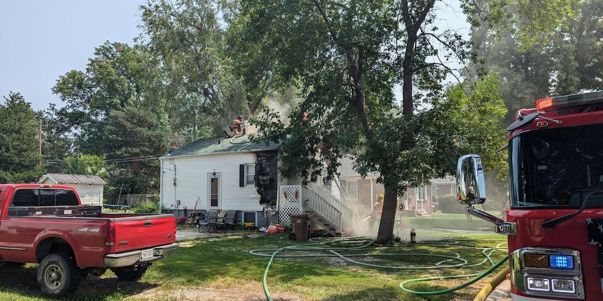 Firefighters battle house fire in central Lincoln