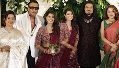 Varalaxmi Sarathkumar, Nicholai host a wedding reception: Balakrishna, Jackie Shroff, Kichcha Sudeep, Shobana attend