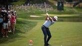 Cameron Young plays his shot from the 16th tee during the third round of the Travelers Championship at TPC River Highlands on Saturday, June 22, 2024, in Cromwell, Connecticut.