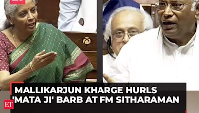 Mallikarjun Kharge hurls 'Mata ji' barb at FM Sitharaman; Jagdeep Dhankhar says ‘she’s your daughter’s age’