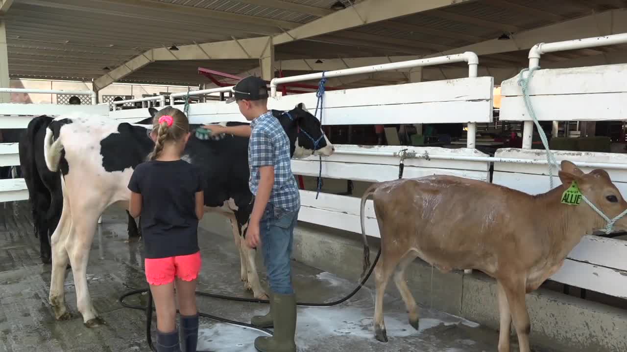 Getting ready for the opening of the Canyon County Fair