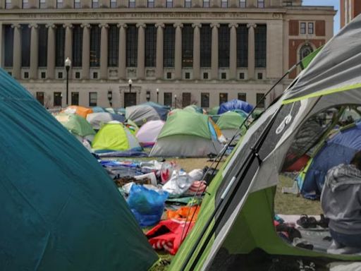 La Universidad de Columbia suspende a los estudiantes que protestan contra la ayuda de EEUU a Israel