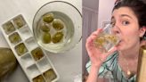 We Tried Freezing Olives In Ice Cube Trays For The Ultimate Martini Hack