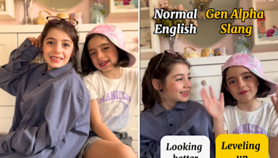 Gen Alpha sisters translate youth slang for millennials: "New language"
