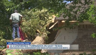 NWS looks ahead after 13 reported tornadoes in East Texas