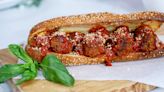 Alex Guarnaschelli makes meatball sandwiches on homemade garlic bread