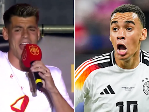 Alvaro Morata takes swipe at Jamal Musiala during Spain's Euro 2024 celebrations