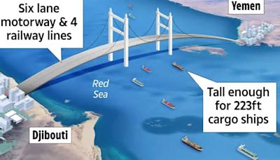 Inside £100bn plan for world’s longest suspension bridge spanning 20 miles over Red Sea dreamt up by Bin Laden’s BROTHER