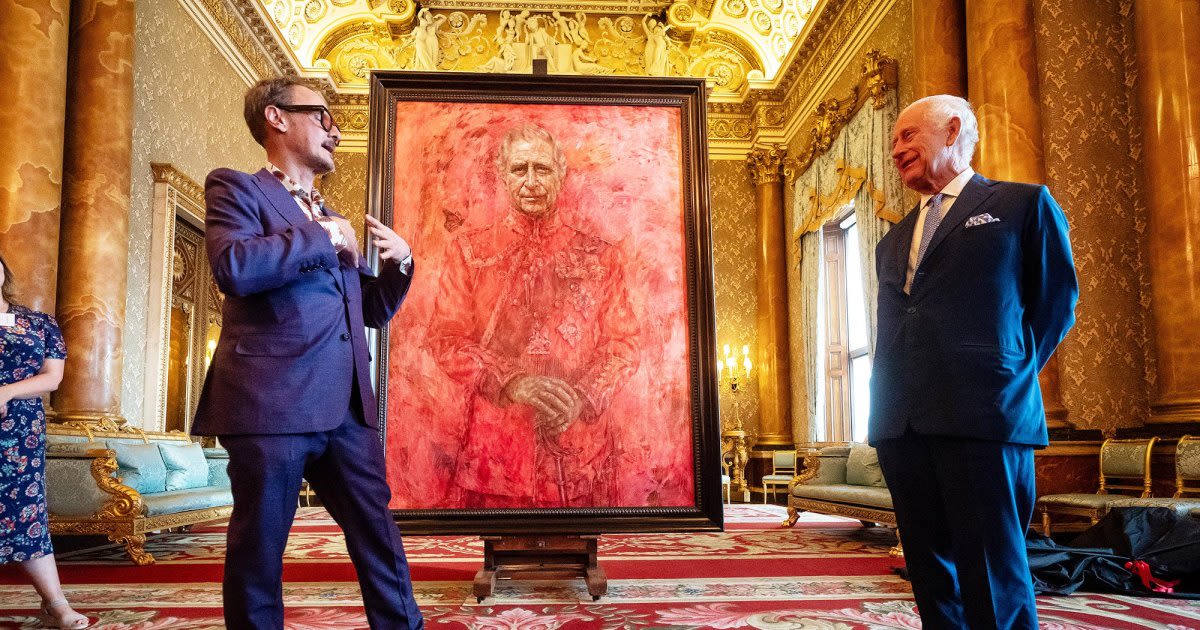 King Charles III Portrait Artist Jonathan Yeo Explains Why He Chose Red for New Painting