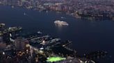 Cruise ship sails into New York City port with 44-foot dead whale across its bow