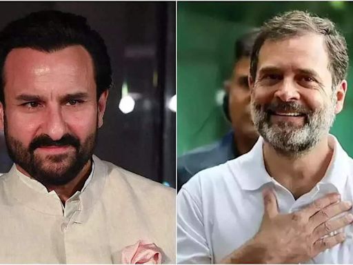 Saif Ali Khan praises Rahul Gandhi as a 'brave politician': 'He has turned things around in a very interesting way' | Hindi Movie News - Times of India