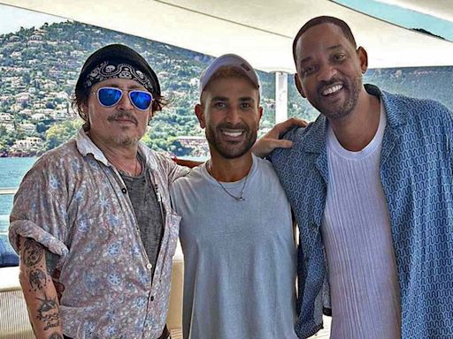 Will Smith and Johnny Depp Are Yachting Together Ahead of Shared Concert Appearance in Italy