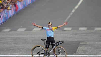 Remco Evenepoel of Belgium becomes the first to sweep the Olympic road race and time trial