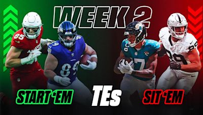 Tight End Start 'Em, Sit 'Em Picks For Fantasy Football Week 2