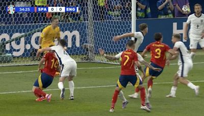 Spain fans ask 'WTF is the point of VAR?' after Rice penalty shout