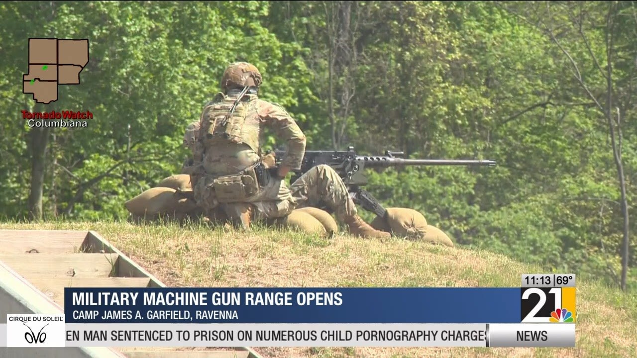 Military machine gun range opens