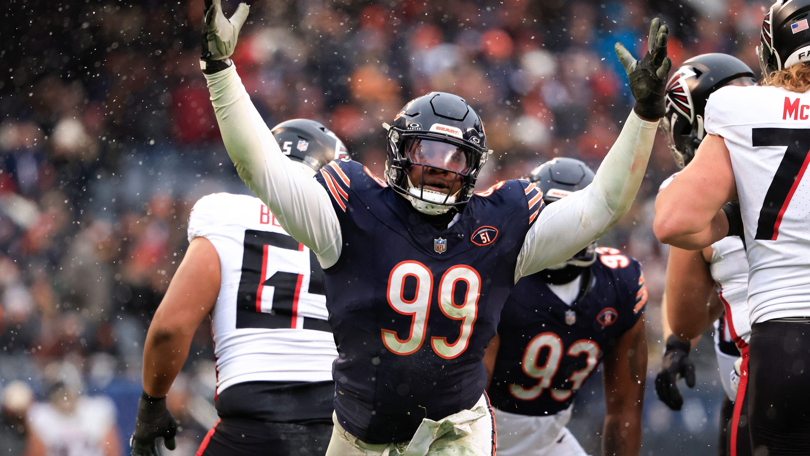 Bears DT Gervon Dexter did his conditioning test with the defensive ends