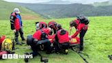 Peak District: Rider rescued after being thrown from horse