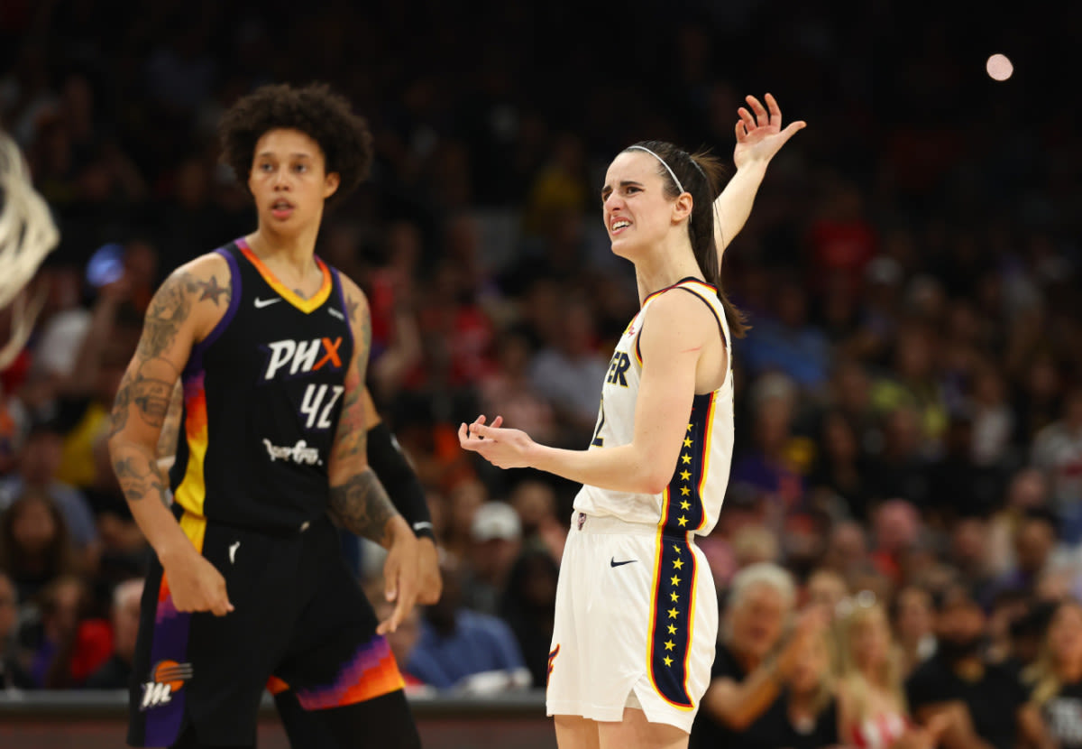 Caitlin Clark Shrugs Off Hit to the Face from Brittney Griner in Fever vs. Mercury