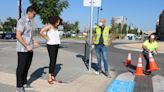 Pictogramas para reforzar la seguridad en los pasos de peatones de Quart