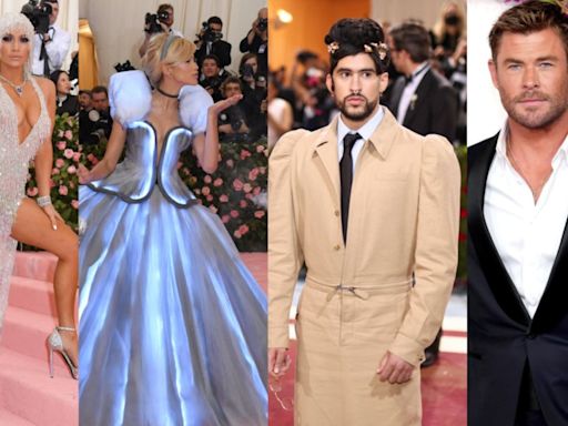 JLo, Bad Bunny, Zendaya y Chris Hemsworth presiden la Met Gala de este año. He aquí sus ‘looks’ pasados