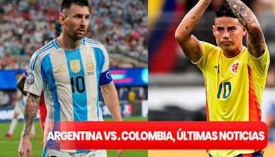 Argentina vs. Colombia, últimas noticias: ¿cuándo jugarán por la final de la Copa América 2024?
