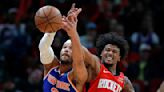 Par de tiros libres de Holiday tras falta de Brunson da triunfo a Rockets 105-103 sobre Knicks