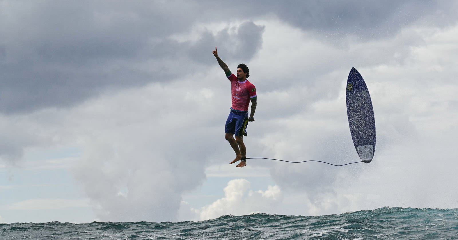 Unbelievable Photo of Olympic Surfer's 'Floating' Celebration Goes Viral