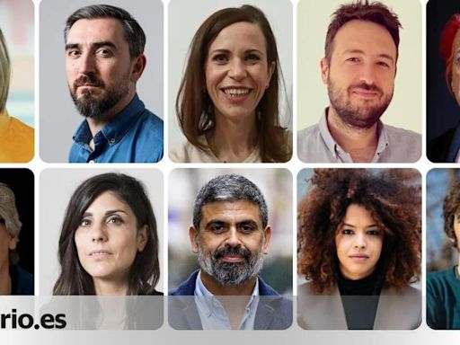 Silvia Intxaurrondo, David Trueba, Rosa María Calaf, Ángeles Caballero, Nicolás Castellano y Ebbaba Hameida, en las IV Jornadas de elDiario.es...