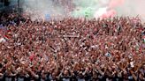 Germany and Hungary fans bask in Stuttgart sunshine ahead of crunch clash