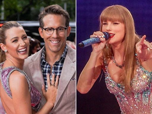 Ryan Reynolds and Blake Lively Take Selfie and Kiss While Taylor Swift Performs ‘Lover’ at Madrid Tour Stop