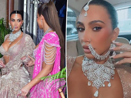 Kim Kardashian drips in diamonds at billionaire heir Anant Ambani’s lavish $600M wedding