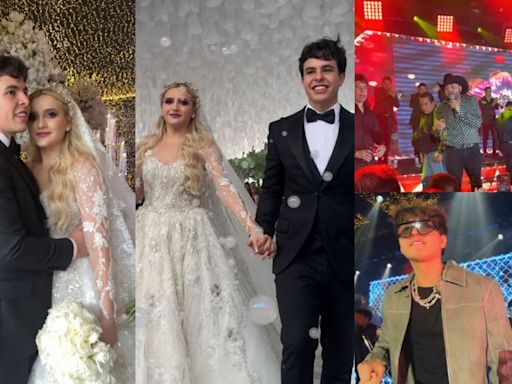 Celebran lujosa boda en Parque Fundidora de Monterrey; canta Gerardo Ortiz, Sonora Dinamita y más