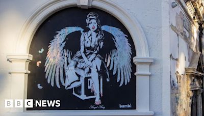 Amy Winehouse street art unveiled on Koko in Camden