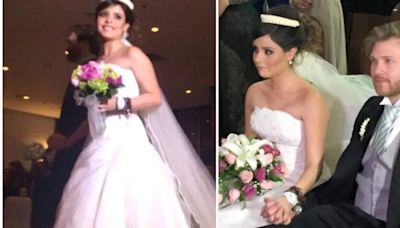 Maryfer Centeno presume FOTOS de su boda; internautas se burlan: “El lenguaje corporal me dice que no se aman mucho”