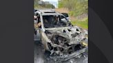 Woman survives car fire after brakes fail going 60 mph on New Hampshire highway