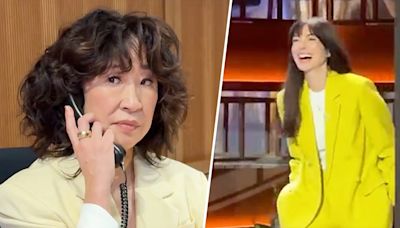 Sandra Oh reenacts funny ‘Princess Diaries’ scene for Anne Hathaway
