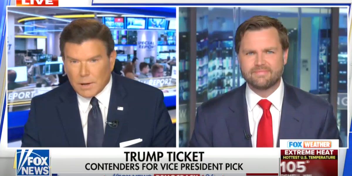 Fox Host Confronts J.D. Vance With Awkward List Of His Most Vehement Anti-Trump Swipes