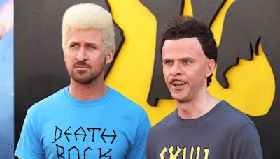 Ryan Gosling, Mikey Day reunite at 'Fall Guy' premiere dressed as Beavis and Butt-Head