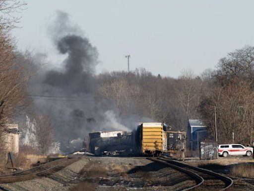 Toxic burn after Ohio derailment unneeded, officials say