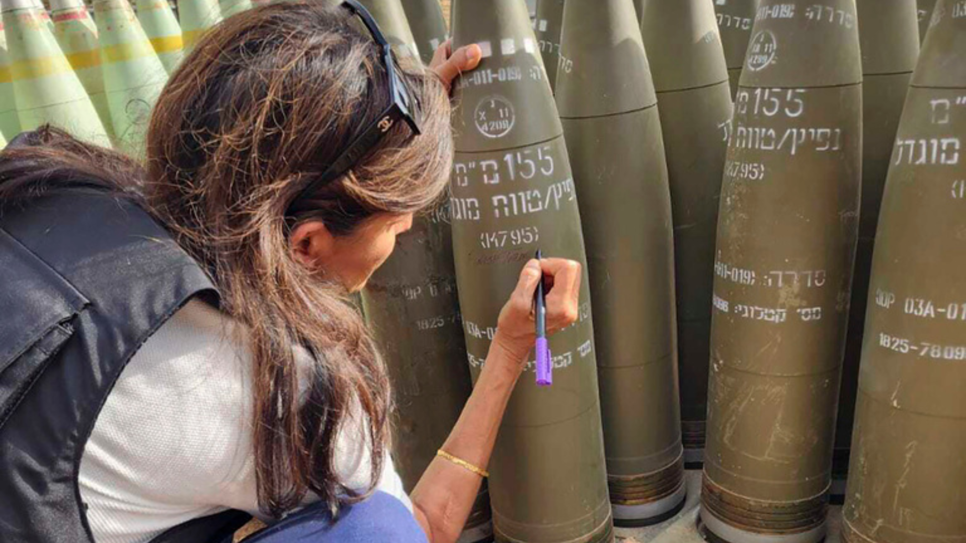 Nikki Haley writes 'Finish them!' on Israeli artillery shell days after Rafah airstrike
