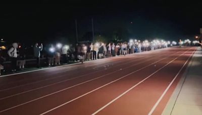 一起拿手機打燈！美高中田徑賽突陷漆黑 眾人齊心照跑道