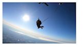 Darlington Raceway President Josh Harris highlights Military Appreciation Month with U.S. Army Golden Knights tandem jump