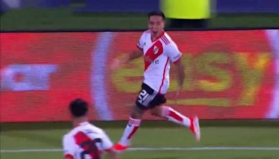 Potencia y precisión: el golazo de tiro libre de Esequiel Barco en River Plate ante Temperley por la Copa Argentina