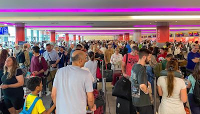 Chaos as dozens more flights cancelled - and entire package holidays are axed